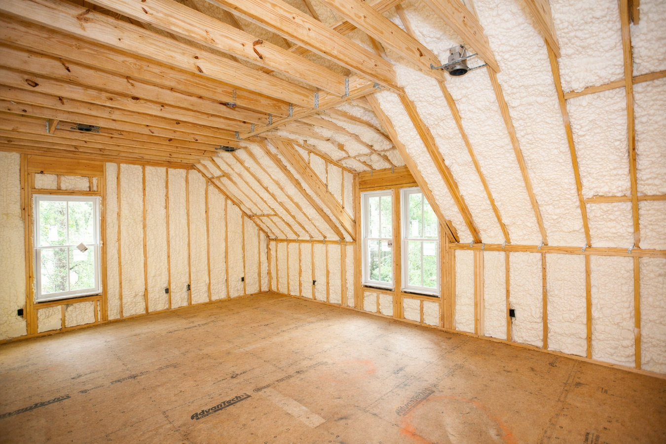 Open-cell foam insulation